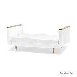 SnuzKot Skandi White and Natural Cot Bed