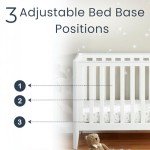 Babymore Iris Solid Pine Baby Cot Bed