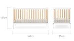CuddleCo Nola Wooden Baby Cot Bed & Toddler Bed