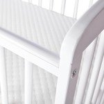 Luxury Baby Cot with Free Mattress - White