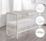 Kinder Valley Deluxe Baby Cot Bundle in White