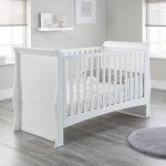 Baby Sleigh Cot Bed with Drawer – Converts to Toddler