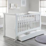 Baby Sleigh Cot Bed with Drawer – Converts to Toddler