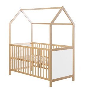 Convertible Wooden House Bed for Kids 70x140 cm
