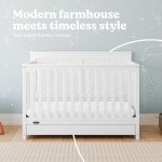 Graco Hadley 4-in-1 Convertible Crib, White