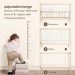 Mokee Mini Cot Bed Bundle - Natural Beech 4-in-1