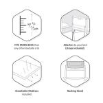 SnuzPod 4 Bedside Crib - Lightweight Portable Cot
