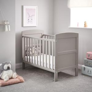Obaby Grace Mini Cot Bed in Warm Grey