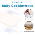 Quilted Breathable Baby Travel Cot Mattress 95x65 cm