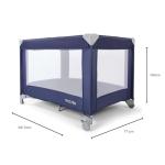 Red Kite Baby Sleeptight Travel Cot - Blueberry
