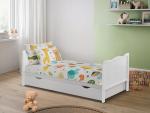B4Beds White Baby Cot with Mattress & Drawer