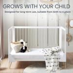 Acrylic Kimi Cot Bed with Hairpin Legs