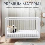 Acrylic Kimi Cot Bed with Hairpin Legs