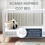 Acrylic Kimi Cot Bed with Hairpin Legs