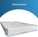 Breathable Foam Mattress with Waterproof Cover 140x70