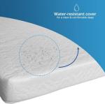 Breathable Foam Mattress with Waterproof Cover 140x70