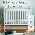 White Babymore Space Saver Cot
