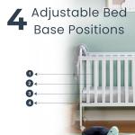 White Babymore Space Saver Cot