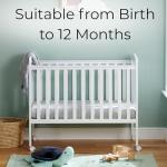 White Babymore Space Saver Cot