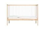 Mokee Mini Cot Bed with Adjustable Height & Toddler Bed Option