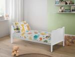 White Solid Wood Convertible Baby Cot Bed