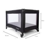 Red Kite Black Sleep Tight Travel Cot