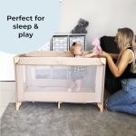 My Babiie Lightweight Travel Cot - Blush Pink