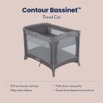 Graco Contour Travel Cot with Bassinet - Pebble
