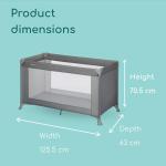 Bebeconfort Soft Dreams Lightweight Baby Travel Cot