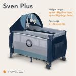 Lionelo Sven Plus 2in1 Travel Cot for Newborns