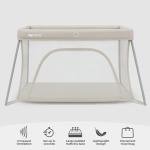 My Babiie 2-in-1 Lightweight Travel Cot - Ivory