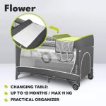 Lionelo 2-in-1 Travel Cot with Changing Table