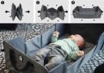 Dooky Lightweight Portable Baby Travel Cot - Grey