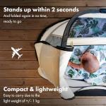 DERYAN Pop-Up Travel Cot with Mosquito Net