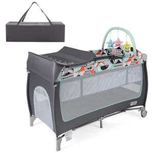 Costway 4-in-1 Travel Cot and Baby Bed
