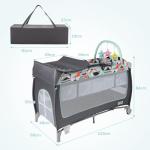 Costway 4-in-1 Travel Cot and Baby Bed