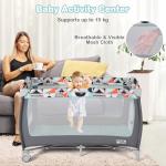 Costway 4-in-1 Travel Cot and Baby Bed