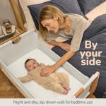 SnuzPod Studio Portable Baby Bed with Wheels