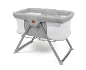 Babylo Sleep and Stay Folding Crib in Grey