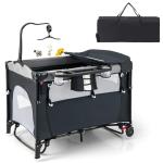 Costway 5-in-1 Travel Cot with Bassinet and More