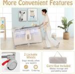 5-in-1 Portable Baby Travel Cot with Bassinet