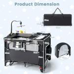 Costway 5-in-1 Travel Cot with Bassinet and More