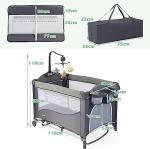 5 in 1 Portable Baby Travel Cot Sleeper