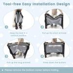 Costway 5-in-1 Travel Cot with Bassinet and More