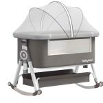 Adjustable Bedside Crib with Storage and Changing Table