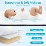Adjustable Baby Bedside Crib with Mattress and Net