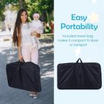 Adjustable Baby Bedside Crib with Mattress and Net