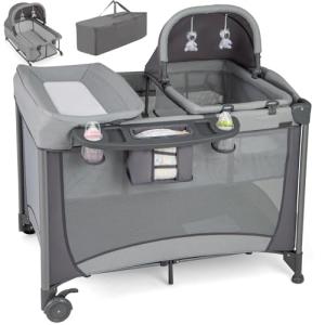 Maxmass 5-in-1 Portable Baby Travel Cot