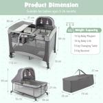 Maxmass 5-in-1 Portable Baby Travel Cot