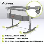 Lionelo Aurora 3-in-1 Baby Bedside Cot